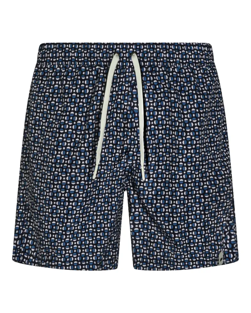 Altea geometric-print drawstring swim shorts - Blau Blau
