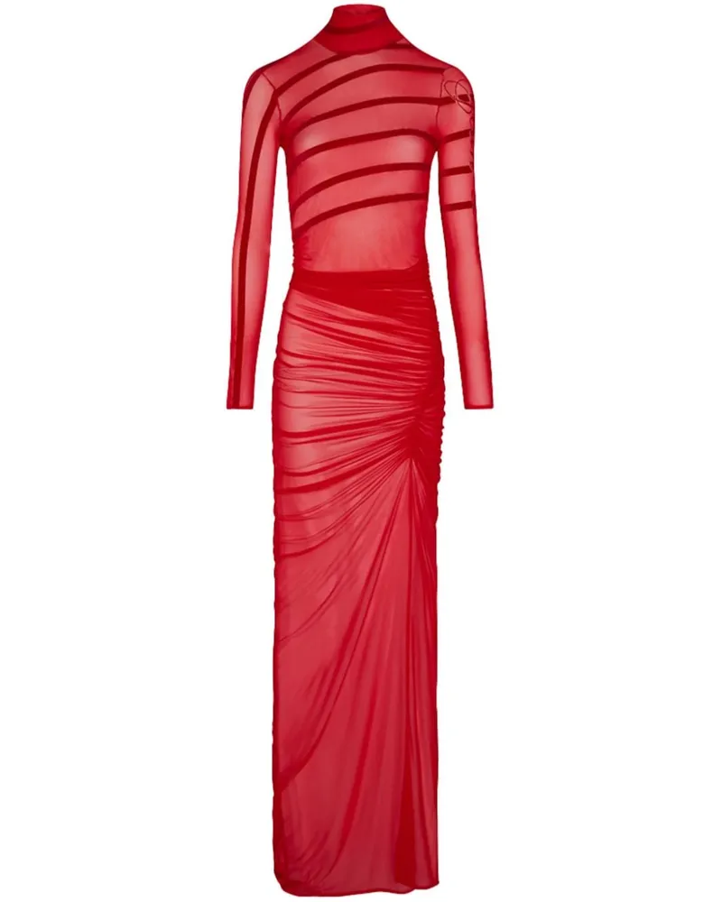 Jean Paul Gaultier Drapiertes Kleid - Rot Rot
