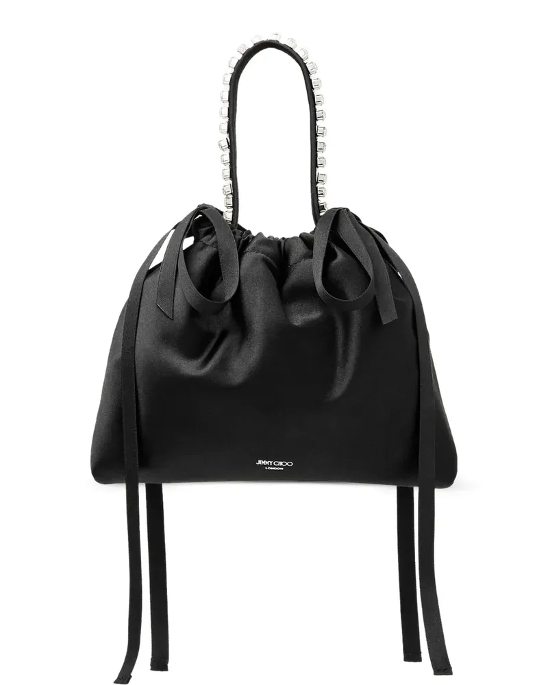 Jimmy Choo Beuteltasche mit Kristalldetails - Schwarz Schwarz
