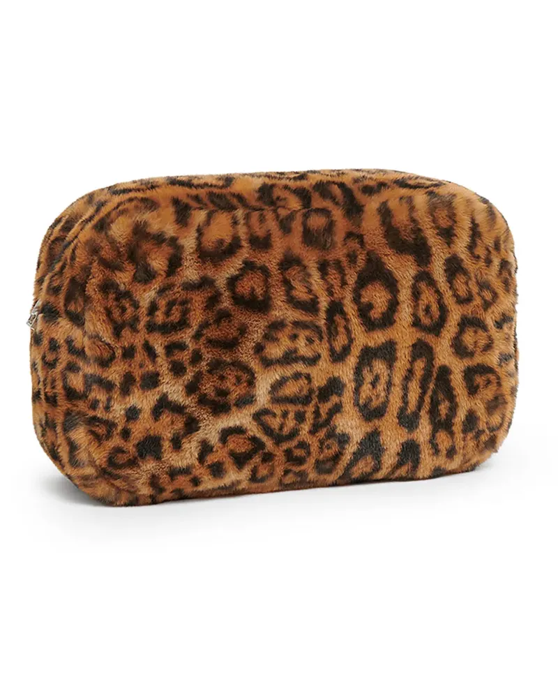 APPARIS Jumbo Noor Kulturbeutel mit Leopardenmuster - Braun Braun