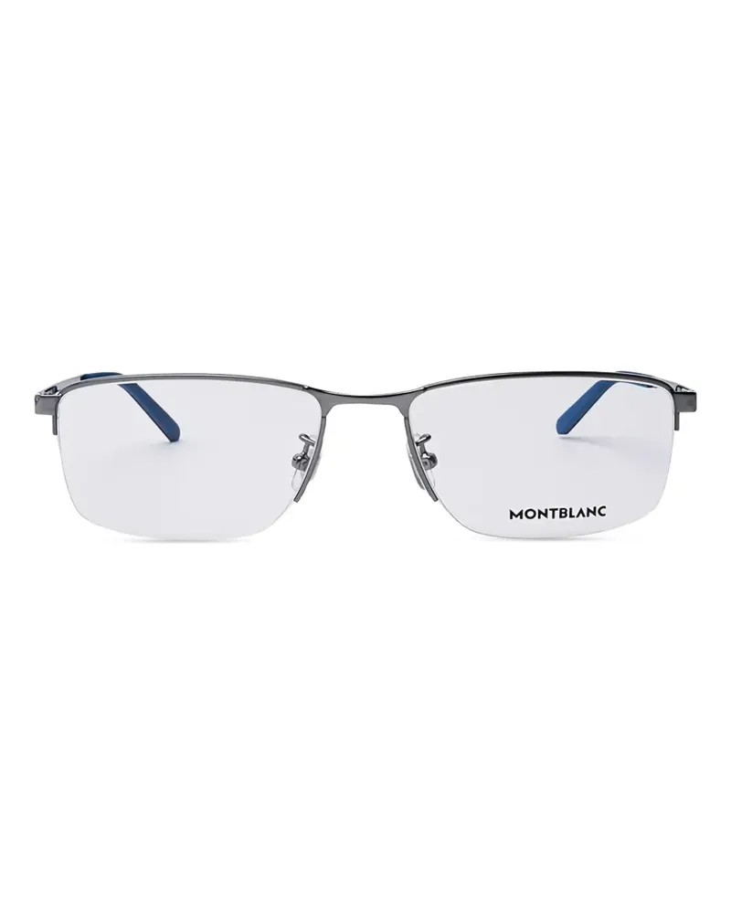 Montblanc rectangle-frame half-rim glasses - Grau Grau