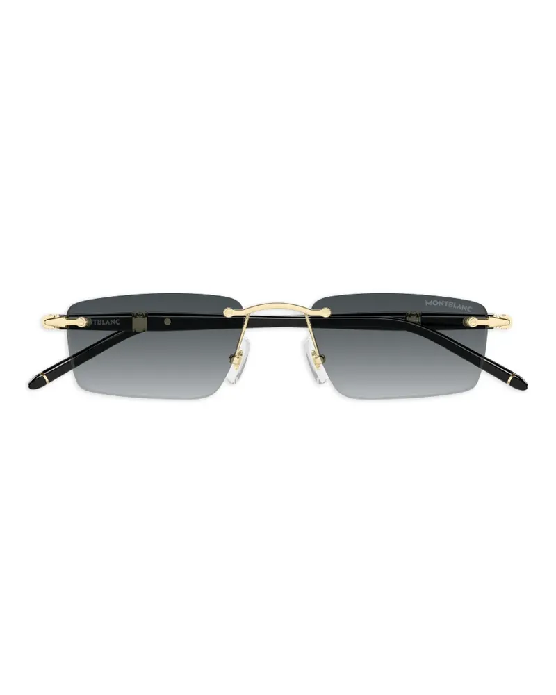 Montblanc Eckige Sonnenbrille - Gold Gold