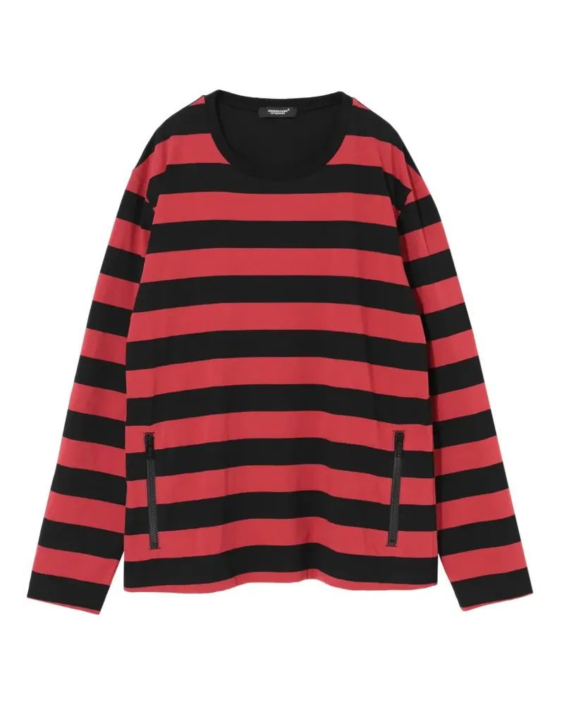 Undercover Gestreifter Pullover - Rot Rot