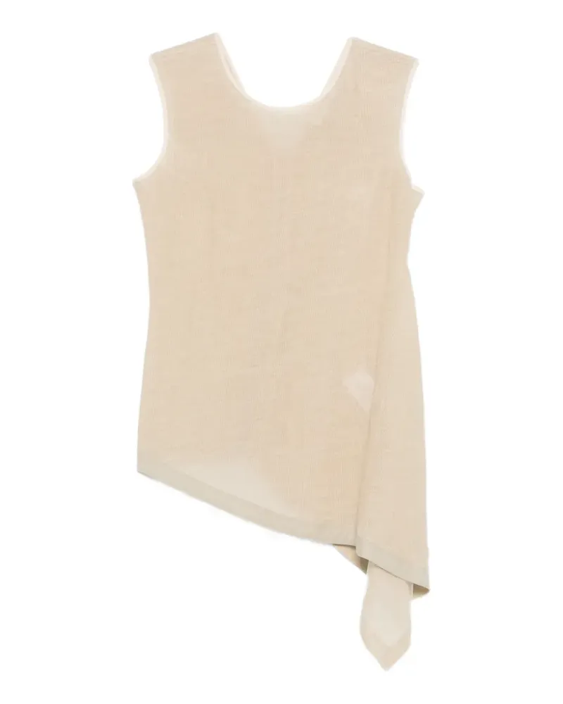 Gentry Portofino sleeveless asymmetric top - Nude Nude