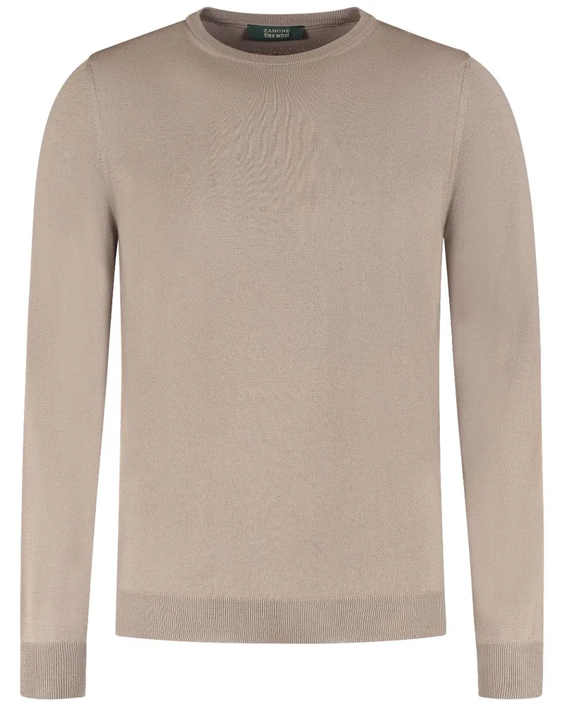 Zanone Fein gestrickter Pullover - Nude Nude