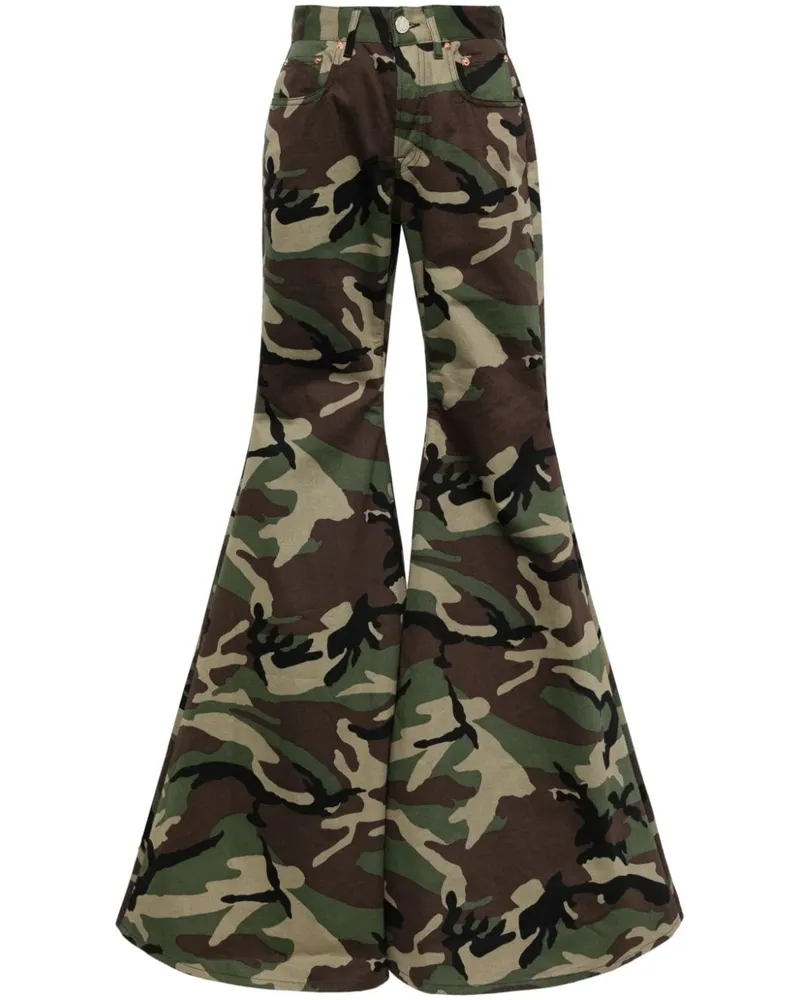 VETEMENTS Hose mit Camouflage-Print Grün