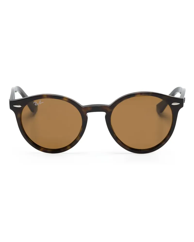 Ray Ban Larry Sonnenbrille mit ovalem Gestell - Braun Braun