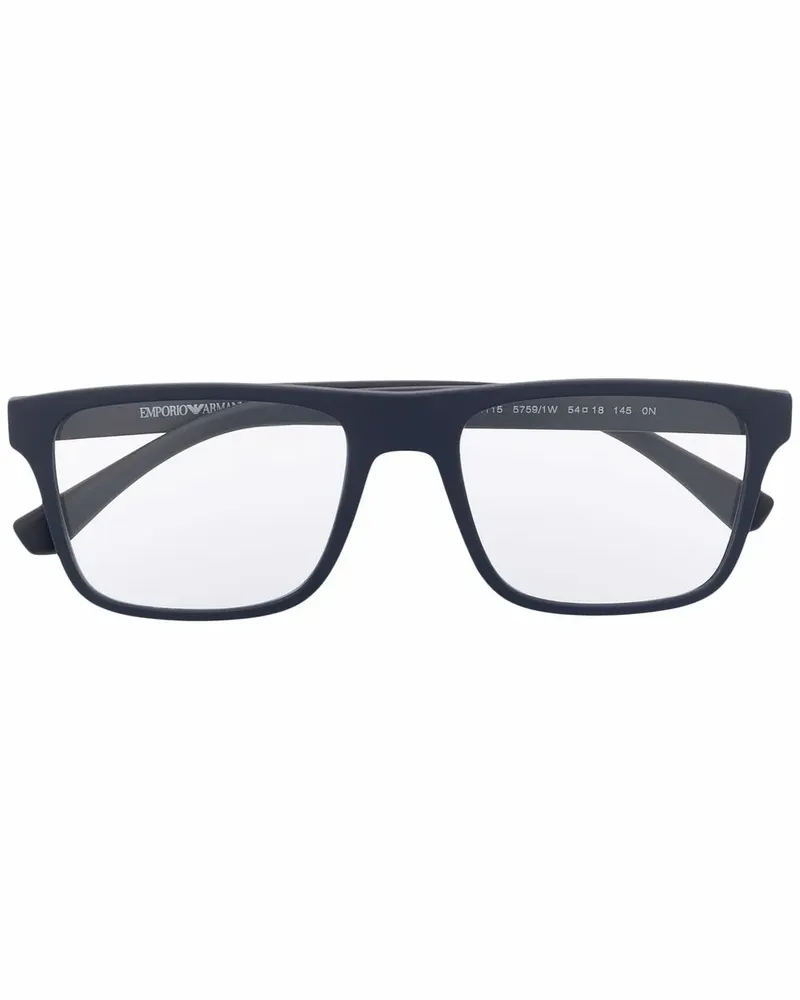 Emporio Armani Eckige Sonnenbrille - Blau Blau