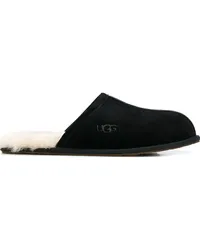 UGG Slipper aus Leder Schwarz