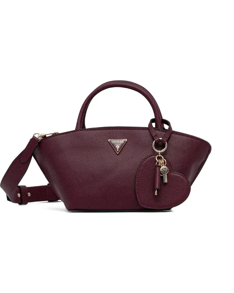 Guess Bolena triangle logo pendant satchel - Violett Violett