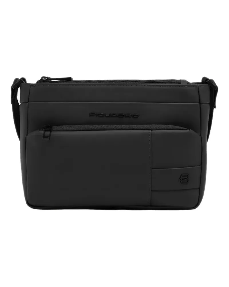 Piquadro water-resistant cross body bag - Schwarz Schwarz