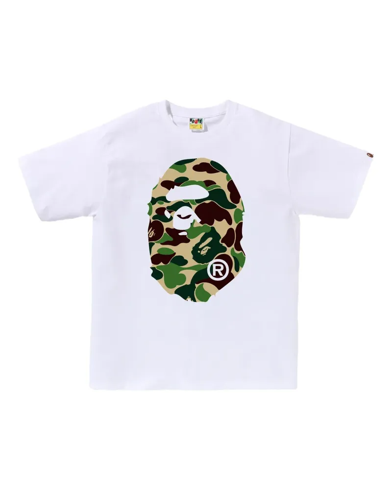 BAPE T-Shirt mit Logo-Print - Weiß Weiß