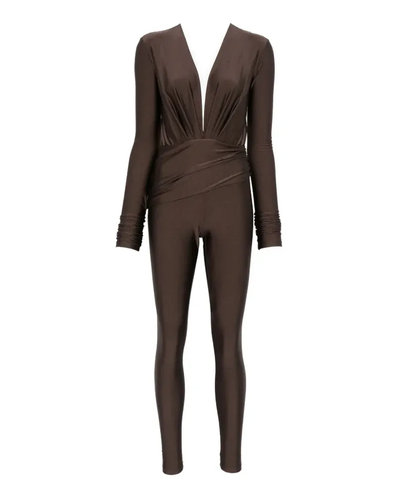 ANDAMANE Zelda V-neck jumpsuit - Braun Braun