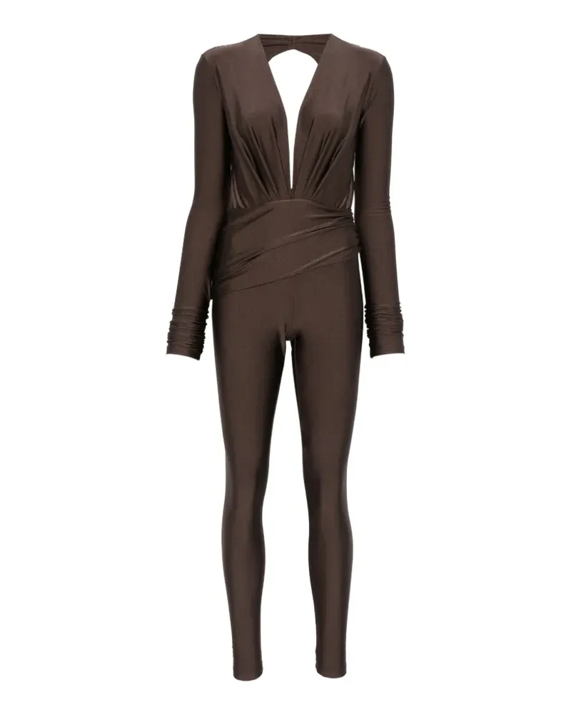 ANDAMANE Zelda V-neck jumpsuit - Braun Braun