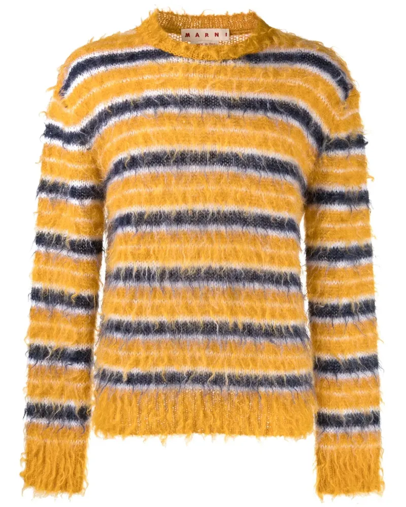 Marni Gestreifter Pullover - Gelb Gelb