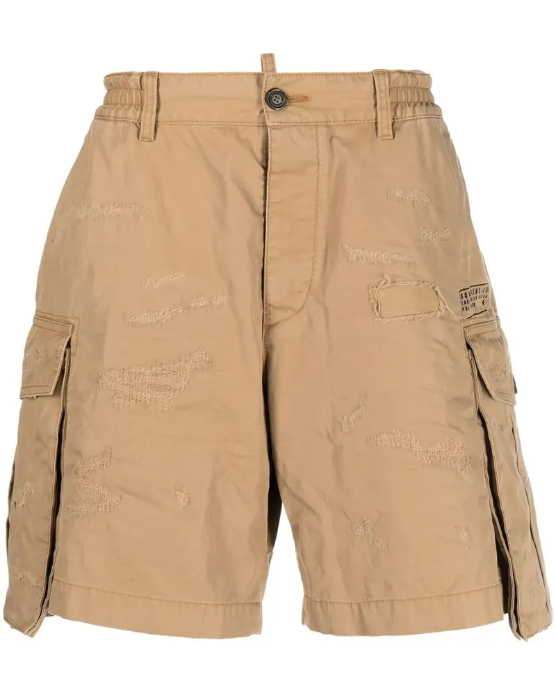 Dsquared2 Shorts im Distressed-Look - Nude Nude