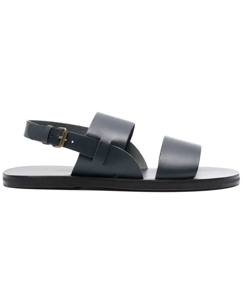 Ancient Greek Sandals Flache Irodotos Sandalen - Blau Blau