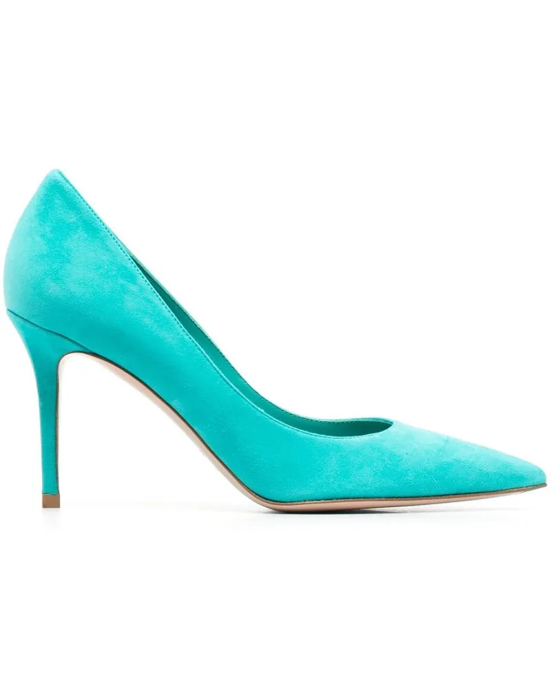 Le Silla Eva Pumps aus Wildleder 80mm - Grün Grün
