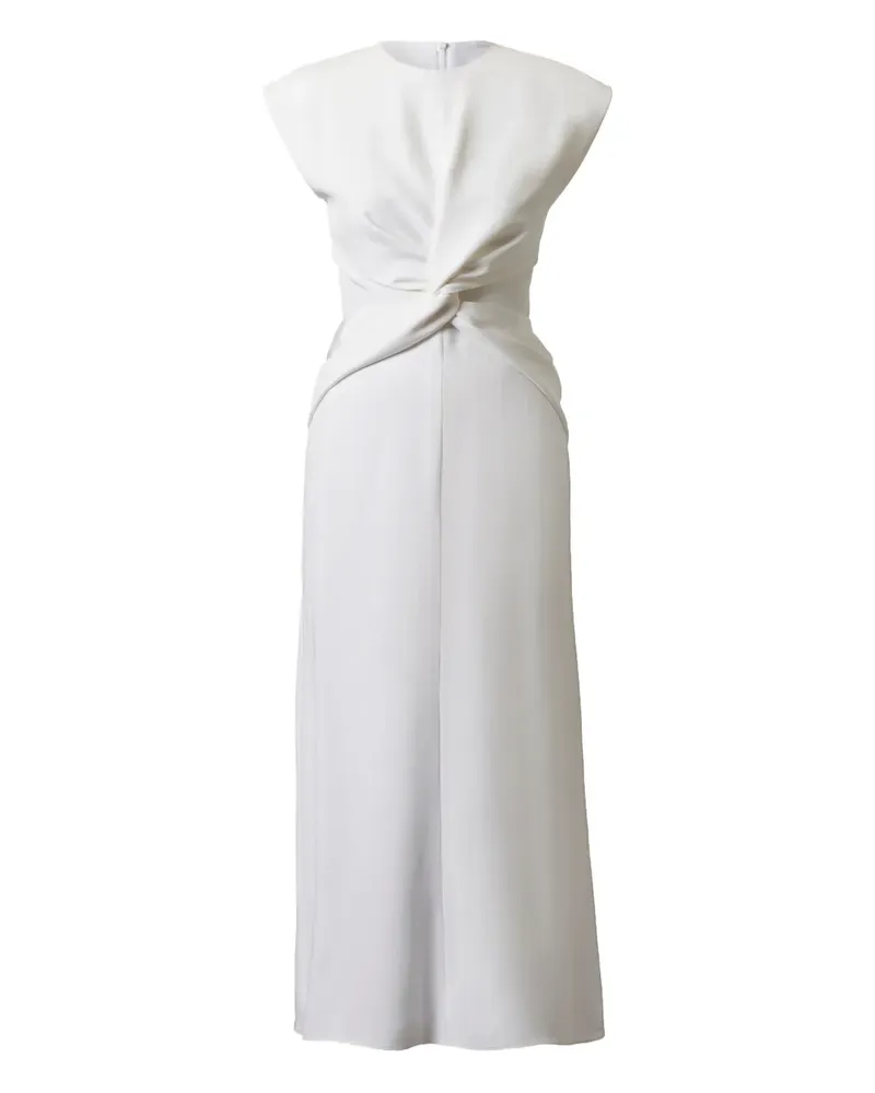 TOVE Midikleid aus Seide - Weiß Weiß