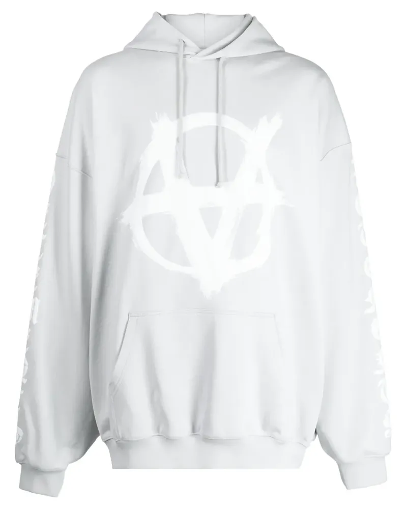 VETEMENTS Hoodie mit Logo-Print - Schwarz Schwarz