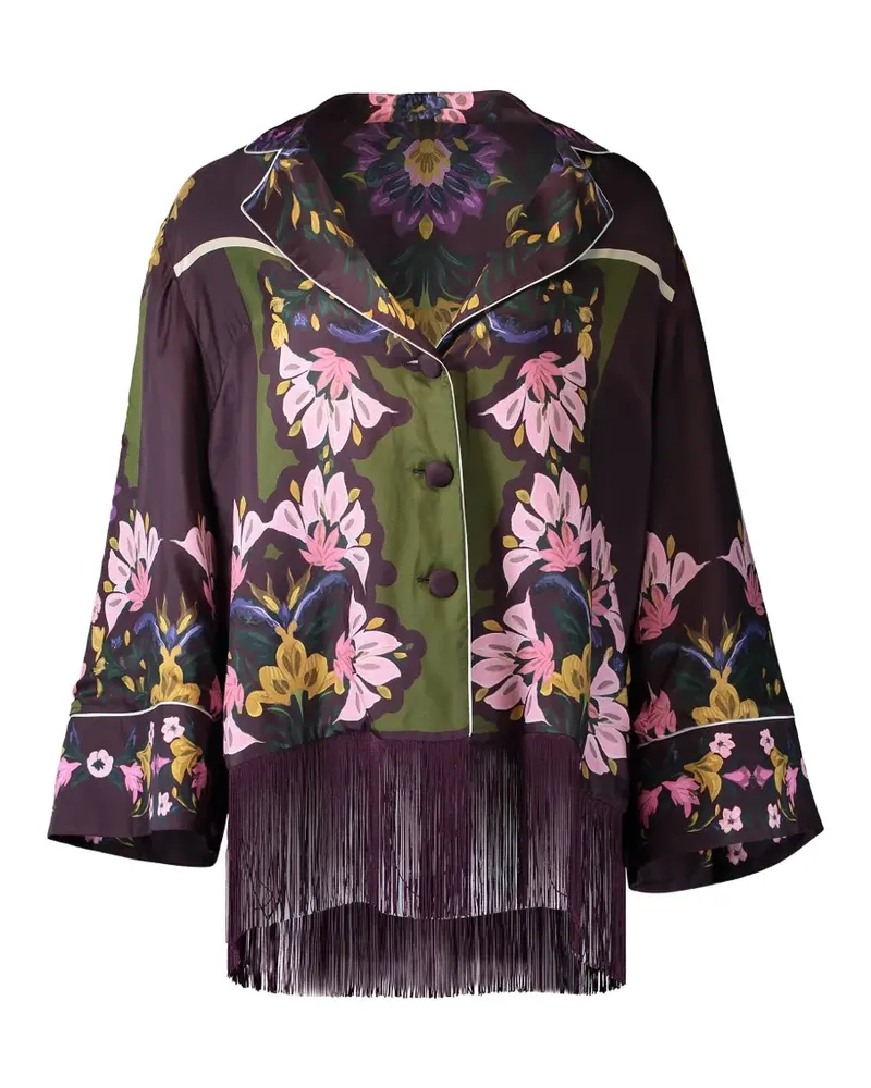 Borgo De Nor Calliope Hemd mit Blumenprint - Violett Violett