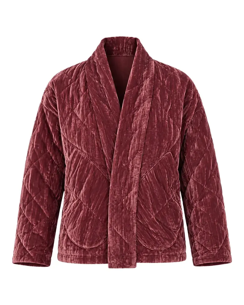 MARELLA quilted velvet jacket - Rot Rot