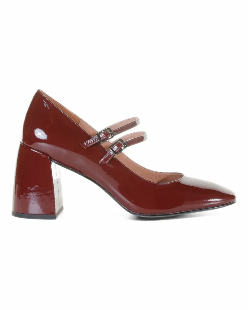 Bibi Lou Pumps mit zwei Riemen - Rot Rot