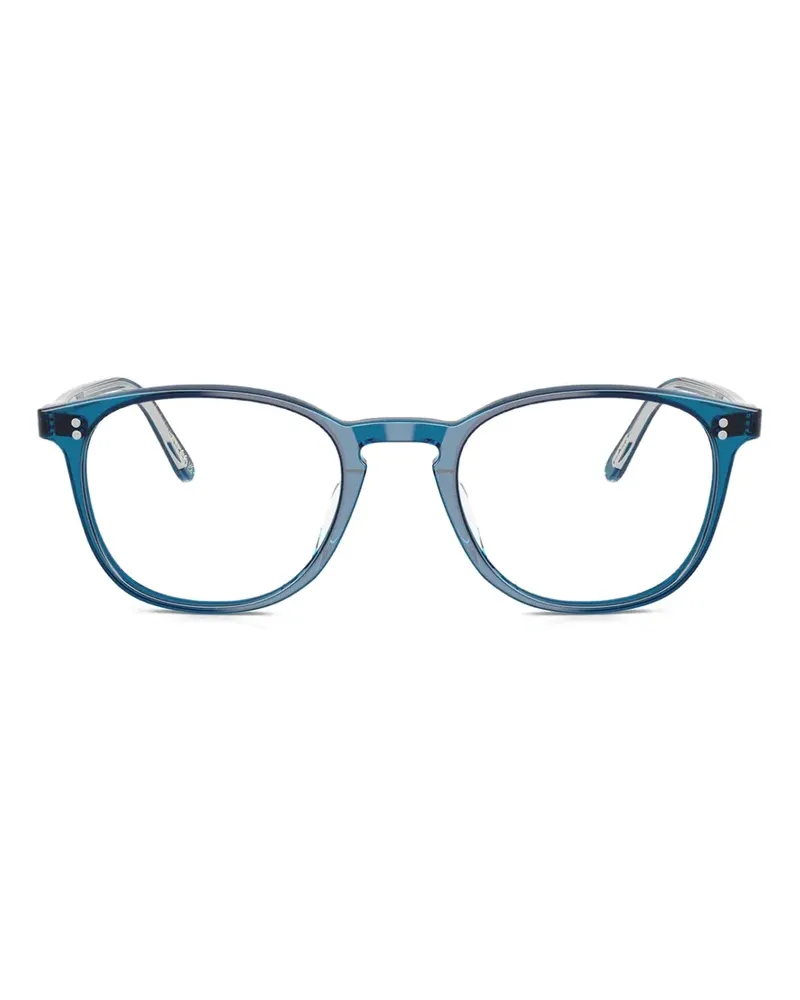 Oliver Peoples Finley square-frame glasses - Blau Blau
