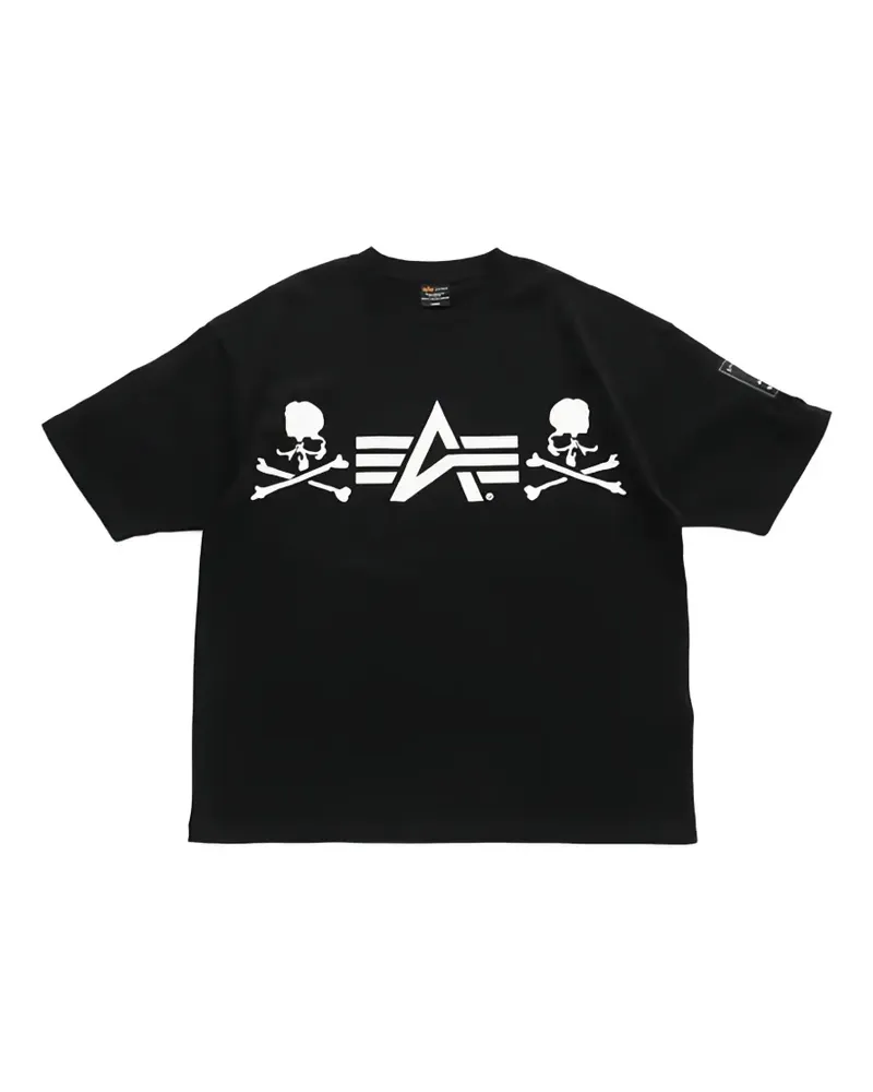 Mastermind Japan logo-print T-shirt - Schwarz Schwarz