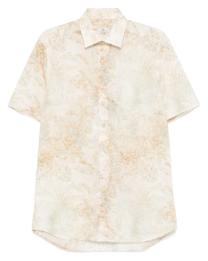 Etro Hemd mit Blumen-Print - Nude Nude