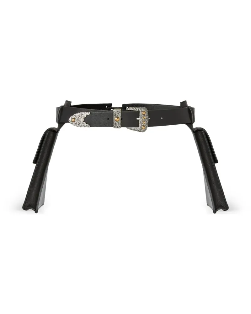 Pinko Verzierter Gürtel - Schwarz Schwarz