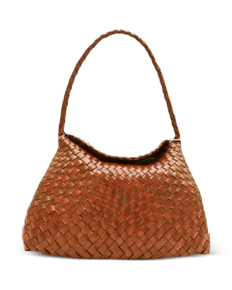 Dragon Diffusion Santa Maria woven tote bag - Braun Braun