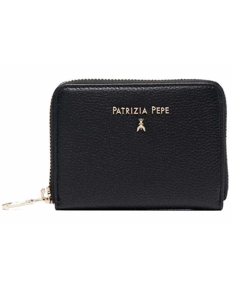 Patrizia Pepe Portemonnaie mit Logo - Schwarz Schwarz