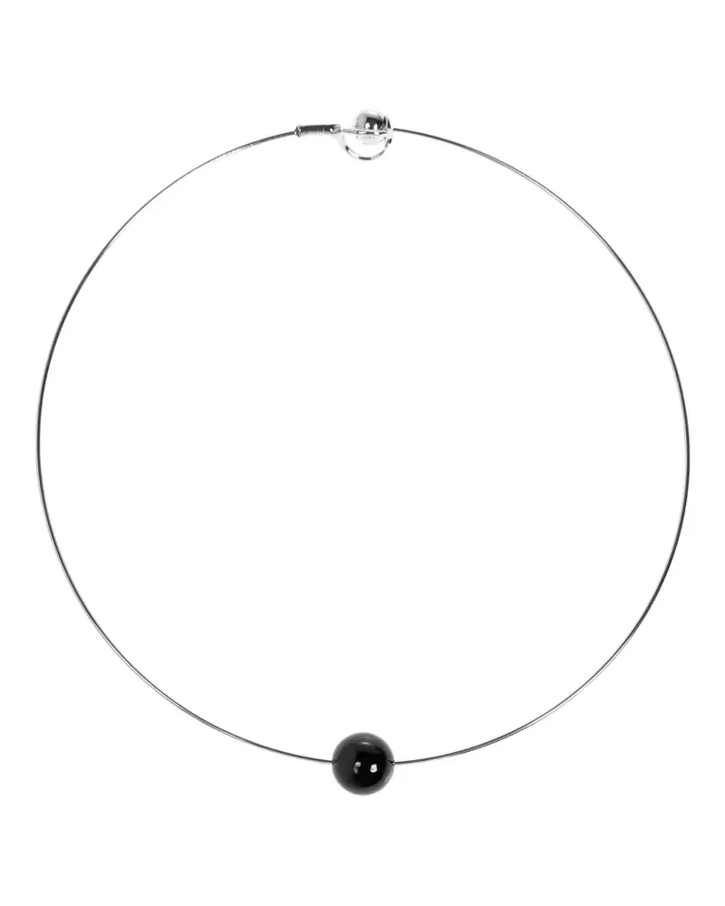 Christophe Lemaire sphere-pendant necklace - Silber Silber