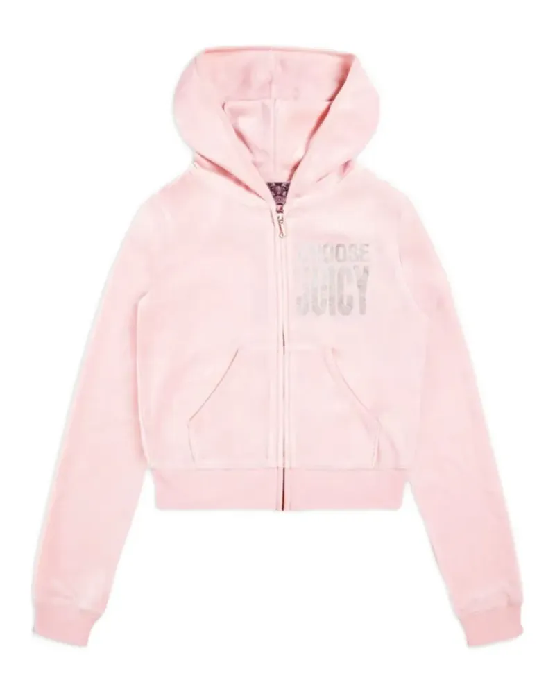 Juicy Couture Choose Juicy Velours-Hoodie - Rosa Rosa