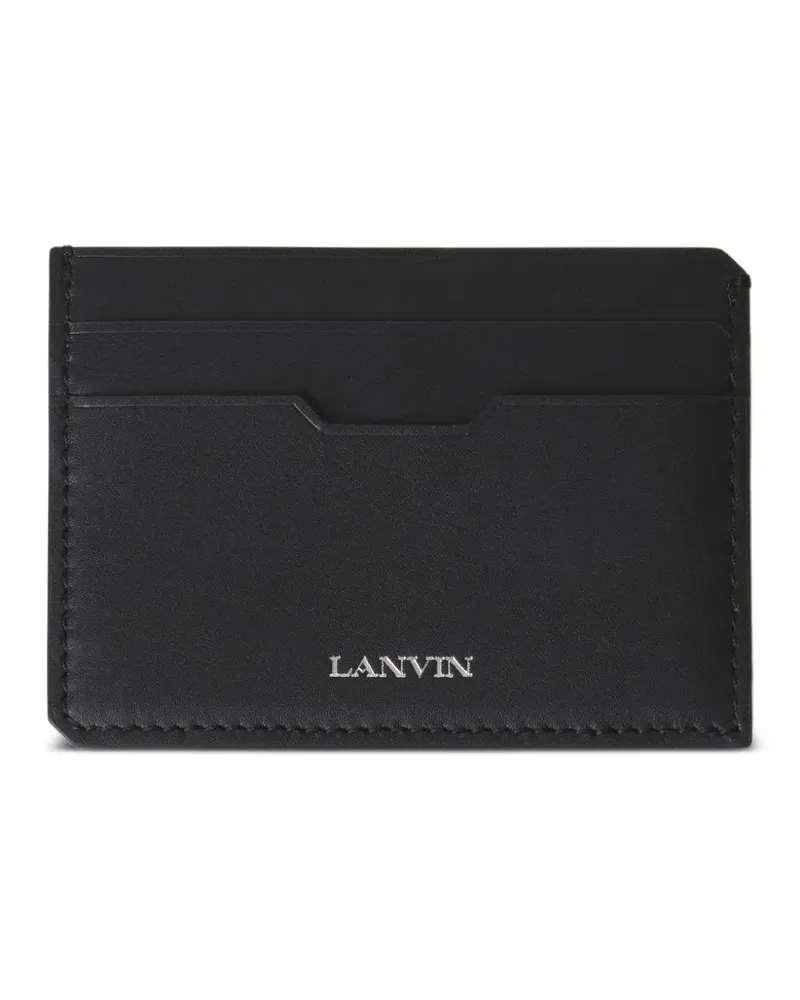 Lanvin Kartenetui mit Logo-Stempel - Schwarz Schwarz