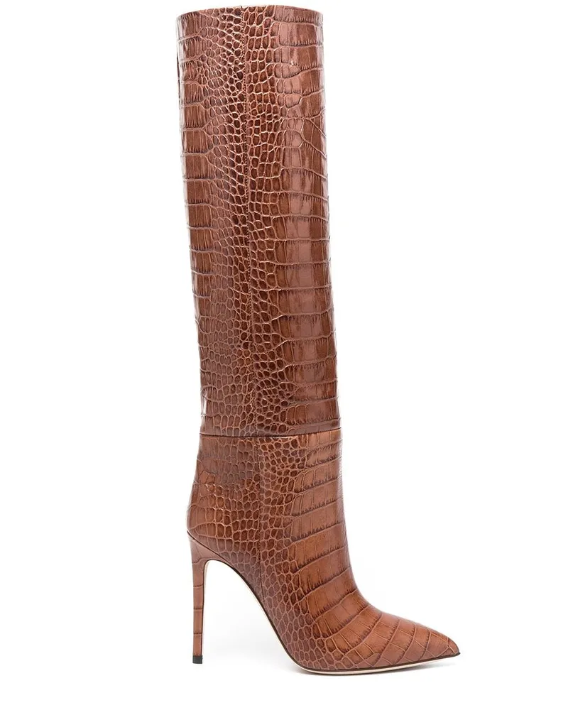 Paris Texas Stiefel aus Leder - Braun Braun