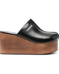 COPERNI Clogs mit Plateau-Wedge 90mm Schwarz