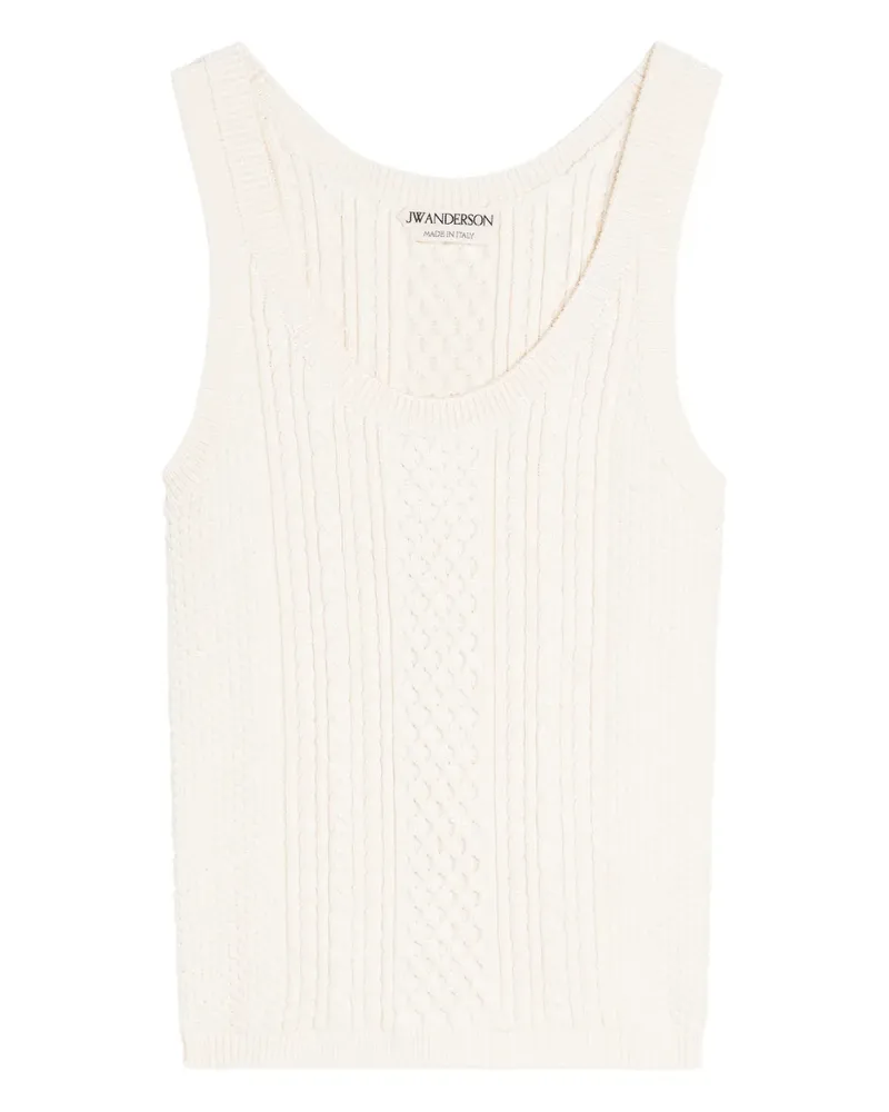 J.W.Anderson cable knit top - Nude Nude