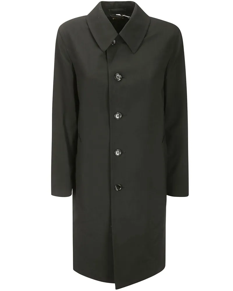 Comme des Garçons Einreihiger Mantel - Schwarz Schwarz