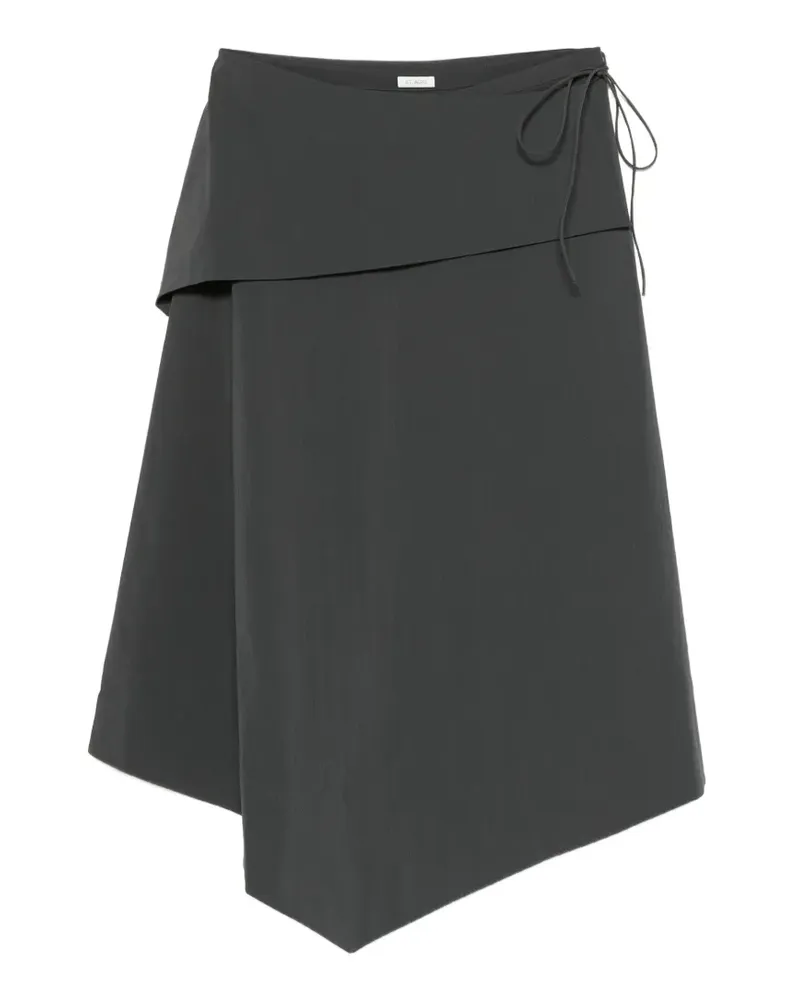 St. Agni Asymmetrischer Rock mit abnehmbarem Gürtel - Grau Grau