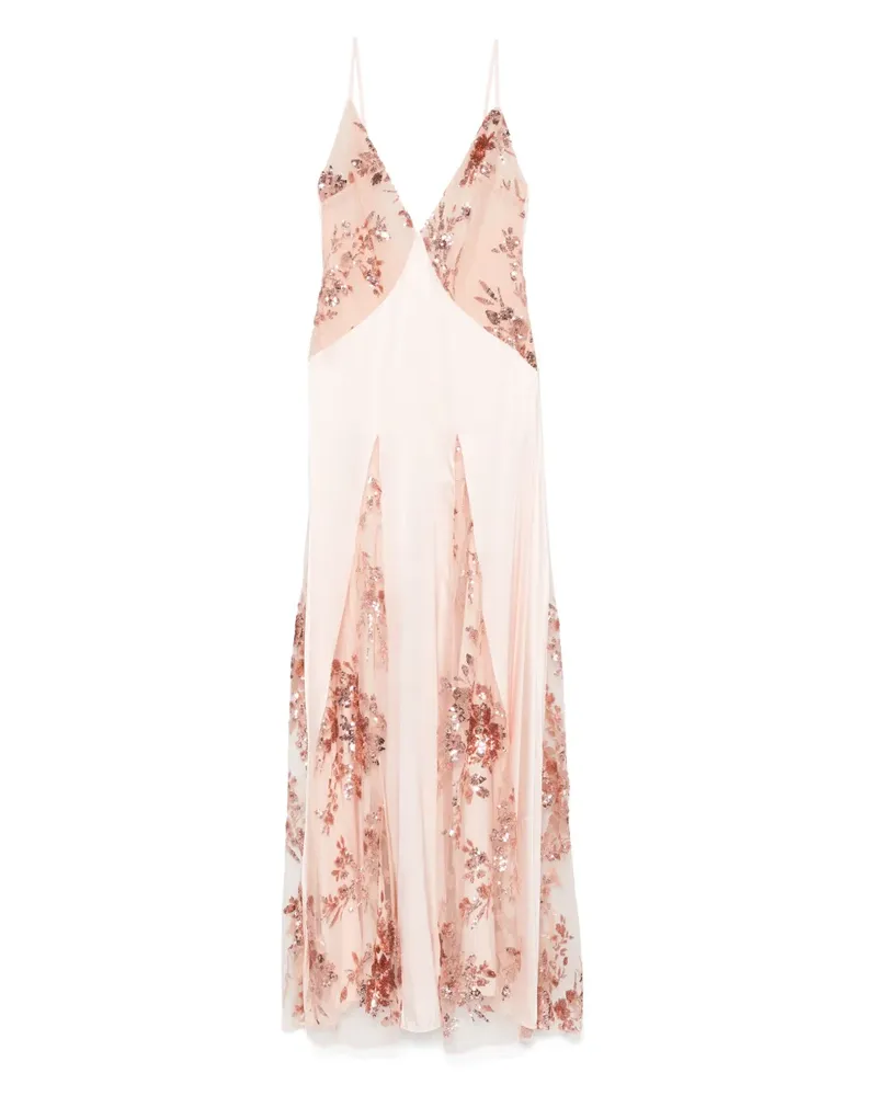 Elisabetta Franchi Abendkleid aus Satin - Rosa Rosa