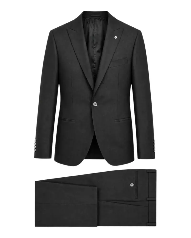 Luigi Bianchi Mantova single-breasted notch-lapel suit - Grau Grau