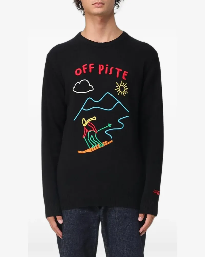 MC2 Saint Barth Off Piste embroidered sweater - Schwarz Schwarz
