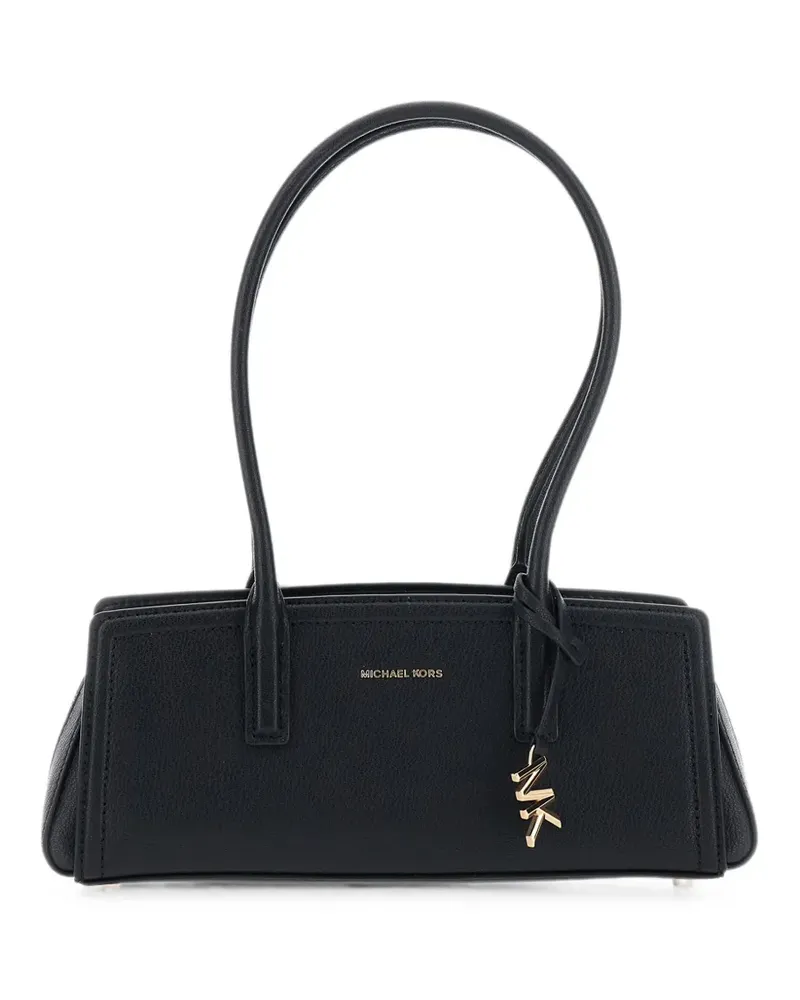 Michael Kors logo-pendant leather tote bag - Schwarz Schwarz