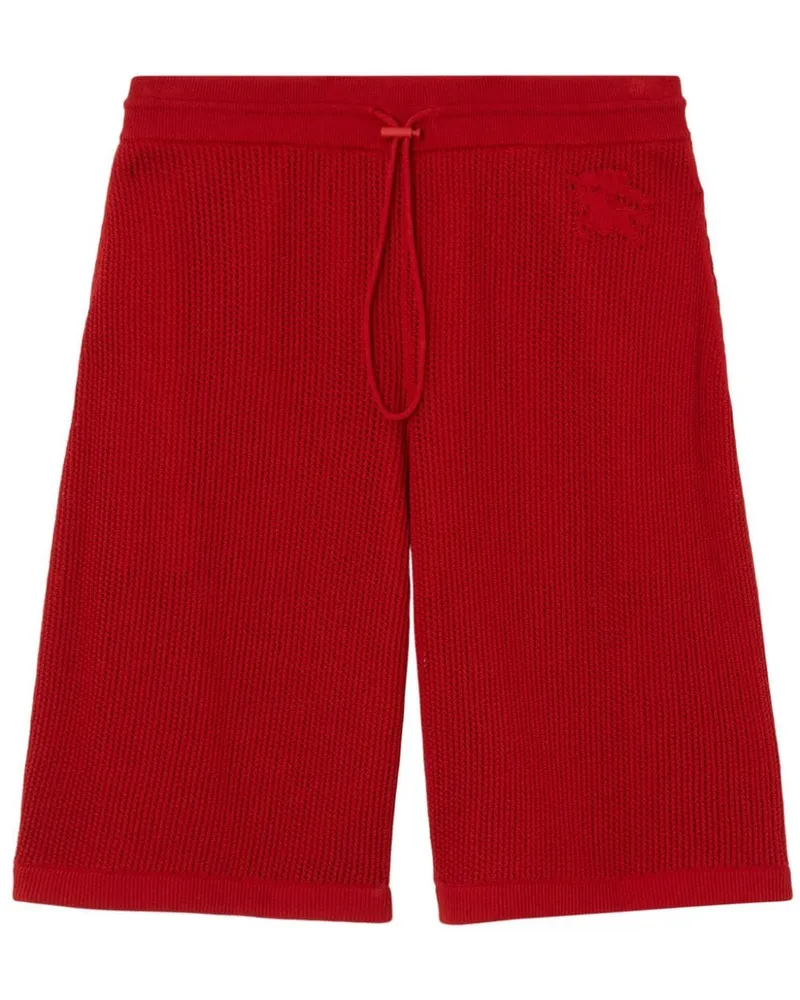 Burberry Shorts mit Ritteremblem - Rot Rot