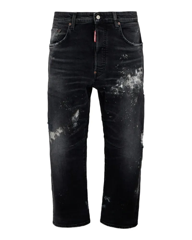 Dsquared2 Schwarze Kawaii-Jeans Moldy Peaches Schwarz