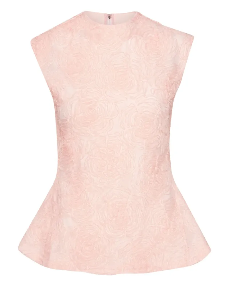 ROTATE Birger Christensen floral-patterned top - Rosa Rosa