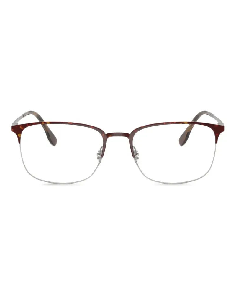 Ray Ban Brille mit eckigem Gestell - Braun Braun