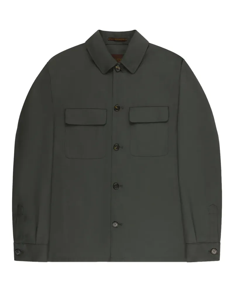 Incotex cotton overshirt - Grün Grün